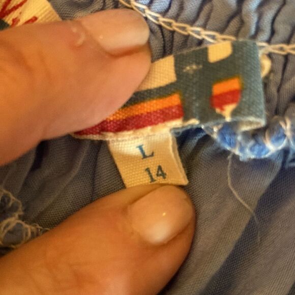 Vintage Havana Girls Tie Dye Top with Flutter Sleeve & Tie Front. Size Large. - Picture 8 of 8